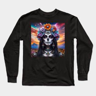 Pretty Girls Los Muertos – Cosmic Dreamscapes 14 Long Sleeve T-Shirt